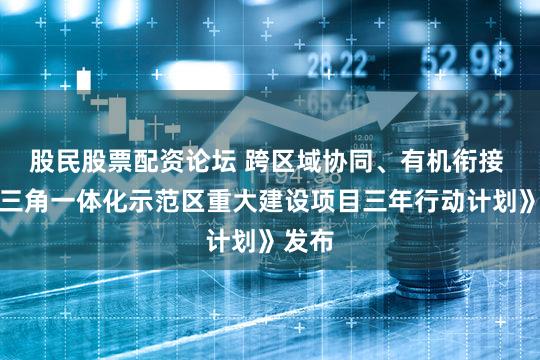 股民股票配资论坛 跨区域协同、有机衔接 《长三角一体化示范区重大建设项目三年行动计划》发布