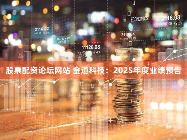 股票配资论坛网站 金道科技：2025年度业绩预告